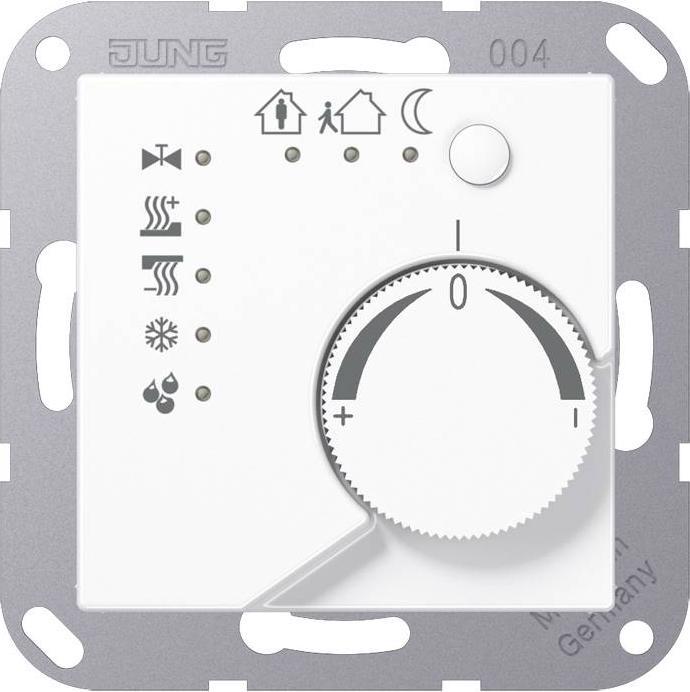 Produktbild JUNG Raumtemperaturregler UP AS/A KNX aws glz A2178WW