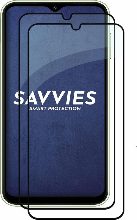 Actual product image Savvies Full-screen armoured glass screen protector (2 Piece, Samsung Galaxy A14 5G)