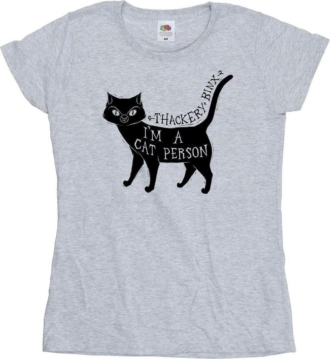 Actual product image Disney Womens/Ladies Hocus Pocus A Cat Person Cotton T-Shirt (L)