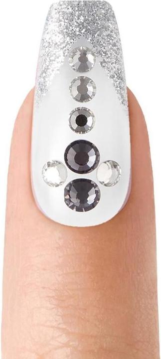 Actual product image Herba Kiss Majestic Nails - Sparkle (Artificial nails, Grey, Transparent)