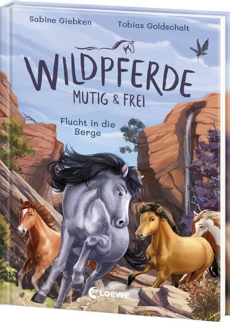 Produktbild Loewe Wildpferde - mutig und frei (Band 3) - Flucht in die Berge (Deutsch, Sabine Giebken, Tobias Goldschalt, Loewe Erstes Selberlesen, 2024)