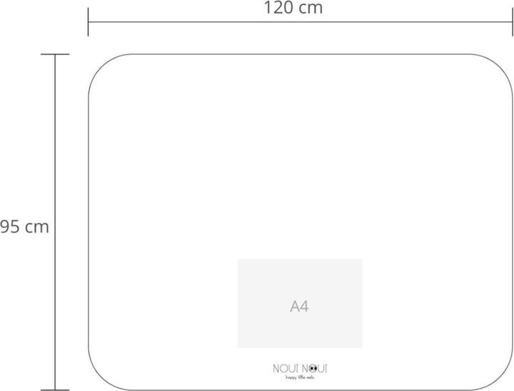 Actual product image Noui Noui Floor Protection Mat Dusty Olive 120 x 95 cm