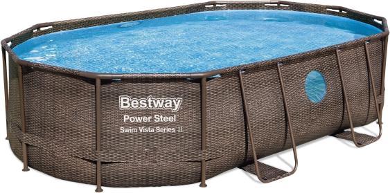 Produktbild Bestway OVAL POOL SET 56946 4.88X3.05X1.07M (488 x 305 x 107 cm)
