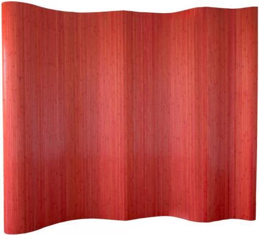 Produktbild Homestyle4u Paravent Raumteiler Trennwand Bambus Sichtschutz spanische Wand rot