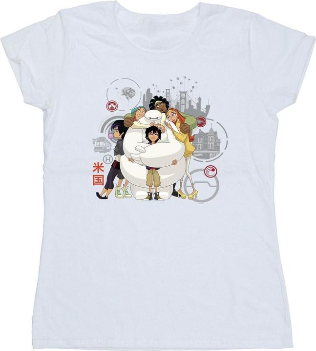Immagine prodotto Disney Big Hero 6 Baymax Group Hug Maglietta Donna (L)