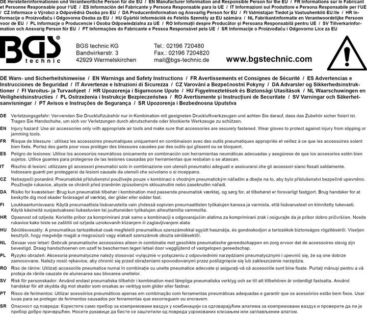 Produktbild BGS Druckluft-Schnellkupplung