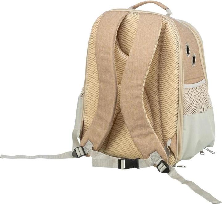 Immagine prodotto Trixie Zaino porta animali Willow beige/marrone (Gatto, Cane, Riflettori, Traspirante)