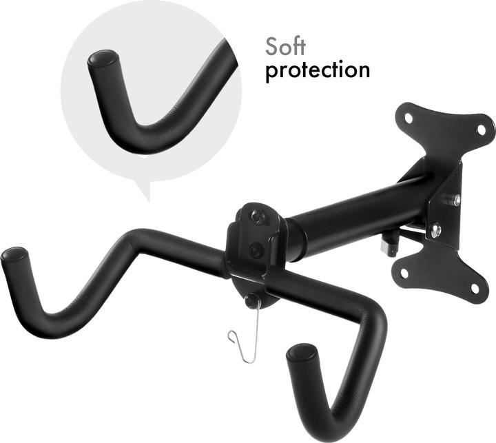 Produktbild Maclean Fahrrad-Wandhalterung horizontal Stahl max. Belastung 30kg MC-484
