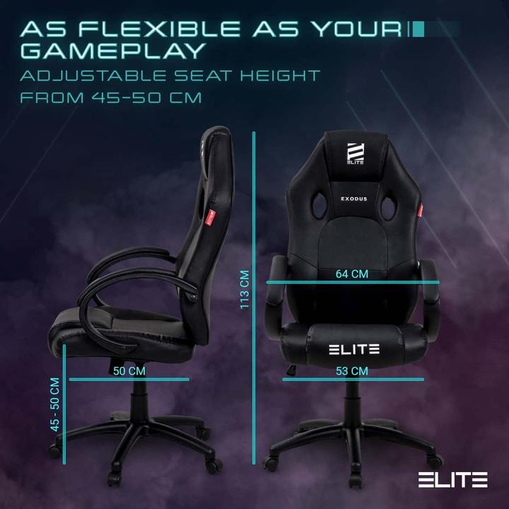 Produktbild Elite Gaming Stuhl MG100 Exodus, schwarz