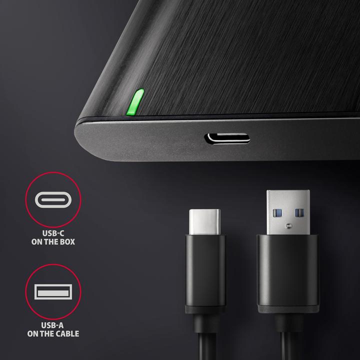 Actual product image Axagon EE25-A6C USB-C 3.2 - SATA 6G 2.5" external hard drive enclosure (2.5")