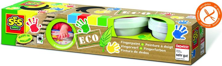 Ses ECO finger painting (Green, Red, Yellow, 110 ml)