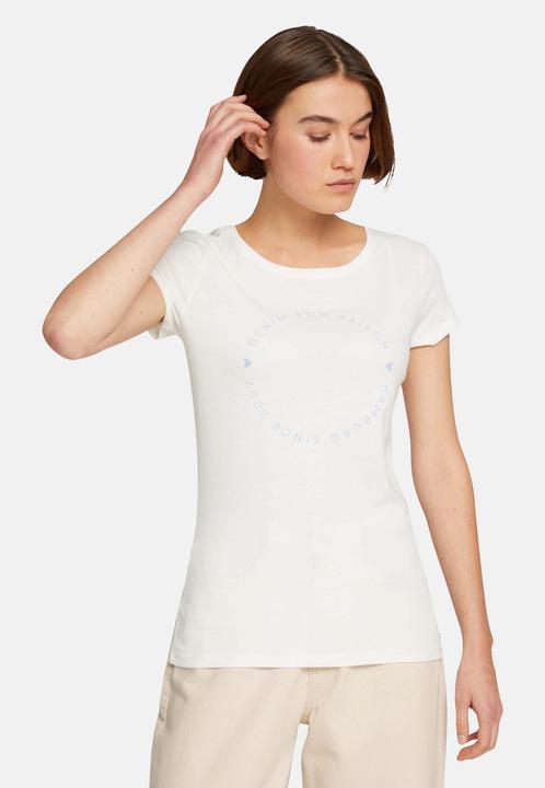 Actual product image Tom Tailor Shirt Basic-T-Shirt im 2-Pack mit Rundhalsausschnitt und Logo-Print in Loose Fit (S)