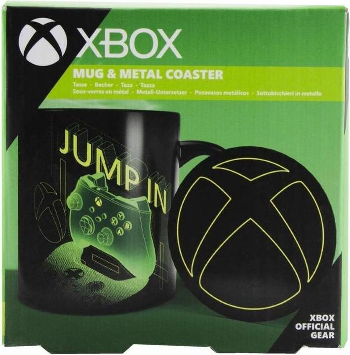 Actual product image Paladone Products Paladone Xbox Mug and Metal Coaster (300 ml, 1 x)