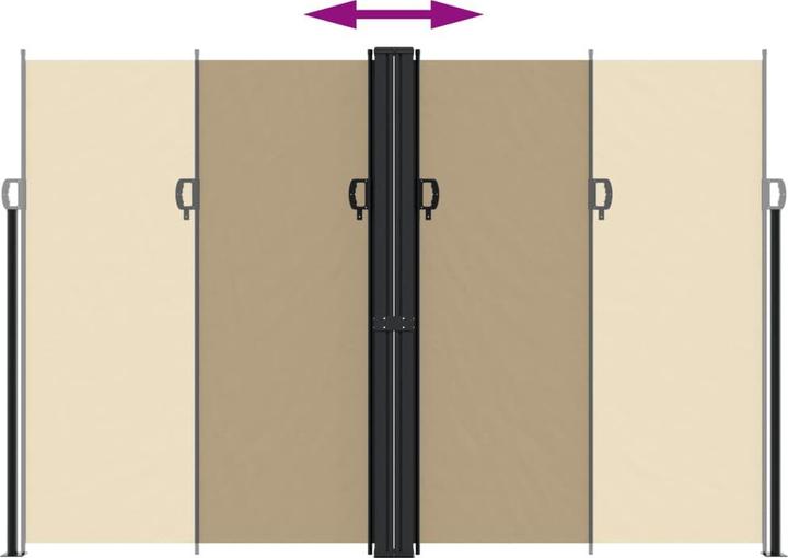 Produktbild VidaXL Seitenmarkise Ausziehbar (2.20 m)