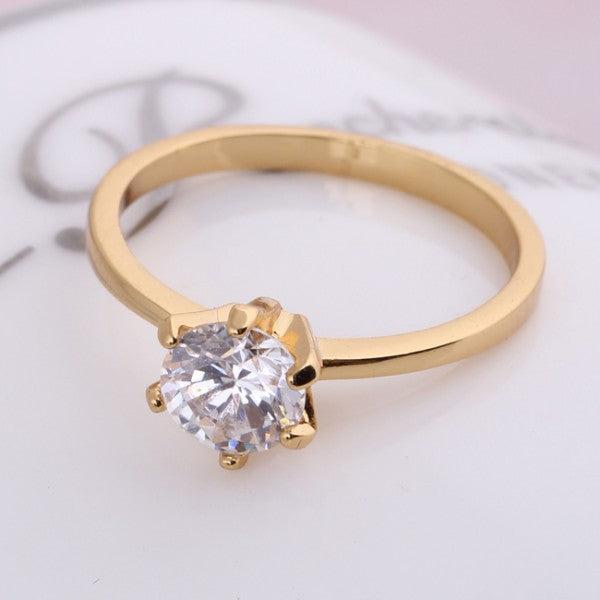 Produktbild Hermex Gold Ring RGP mit Zirkonia - Goldig Gr. 53 (53)