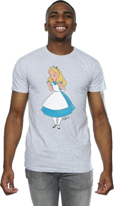 Actual product image Disney Mens Alice In Wonderland Surprised Alice T-Shirt (M)