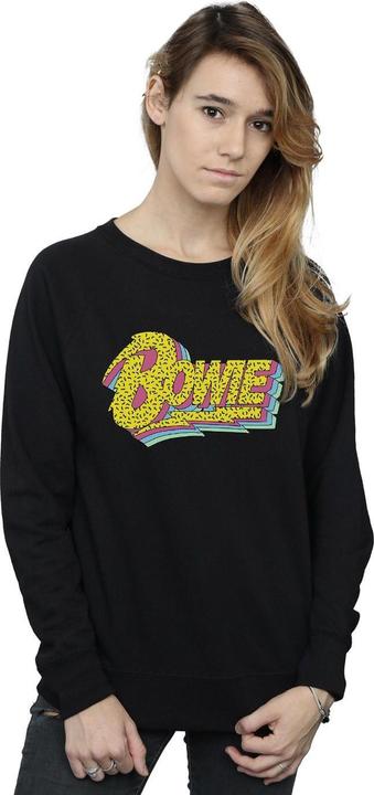 Immagine prodotto David Bowie Moonlight 90s Logo Felpa Donna (M)