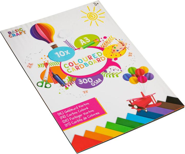 Immagine prodotto Grafix Cartone a colori A3 10 fogli, 300 g / m² (300 g/m², 10 x)