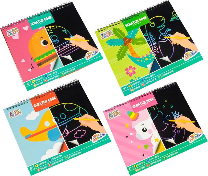Produktbild Grafix Kratzbuch, 10 Blatt