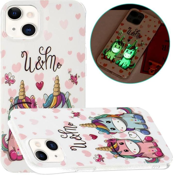 Image du produit Ueli Express iPhone 15 Étui de protection en caoutchouc lumineux you and me (Apple iPhone 15)