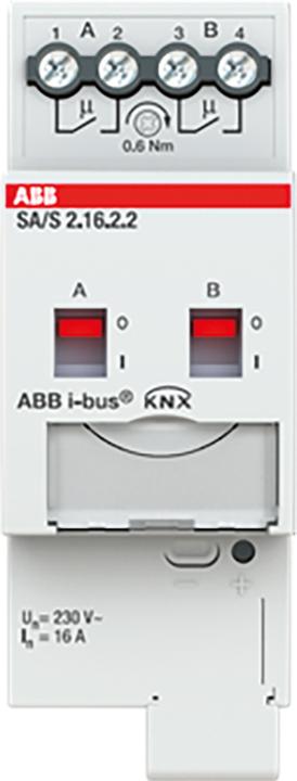 Image du produit ABB Actionneur de commutation double, 16A, REG SA/S2.16.2.2 (Actionneur de commutation)