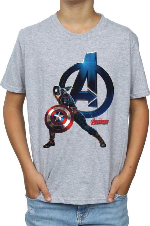 Immagine prodotto Captain America Pose Maglietta Ragazzi (128)
