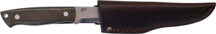 Image du produit Brisa Trapper 95 Elmax Green Micarta Scandi Leather (9.50 cm)