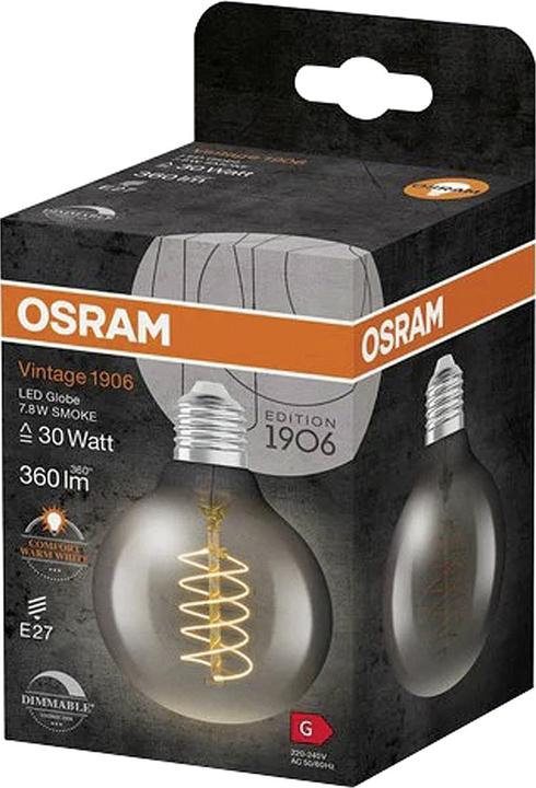 Actual product image Osram LED vintage lamp (E27, 7.80 W, 360 lm, 4 x, G)