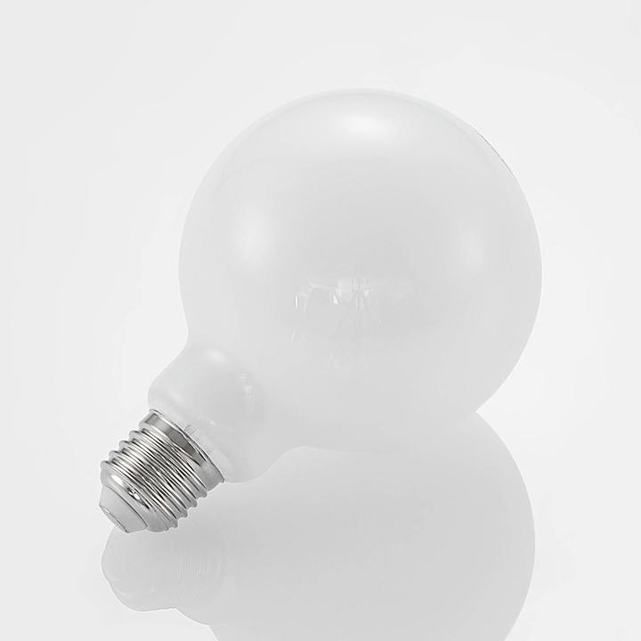 Actual product image Arcchio LED lamp E27 8W 2,700K G95 Globe, dimmable, opal (E27, 8 W, 980 lm, 1 x, E)