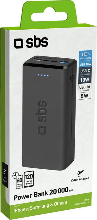Actual product image SBS Fast Charge Powerbank (20000 mAh, 10 W, 74 Wh)