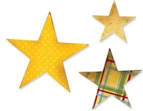 Actual product image Sizzix Bigz Die Cutting Stencil Stars