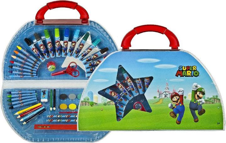 Image du produit NoName Mallette de coloriage Super Mario 51 pièces (Multicolore, 12 x)