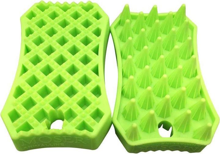 Image du produit Moser 2999-7035 Brosse en caoutchouc pour animaux Sheddy (Chien, Chat)
