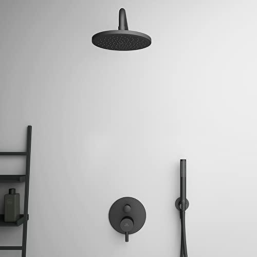 Produktbild Ideal Standard Stationary shower head holder IdealRain, from the wall 400 mm, Silk Black matte black