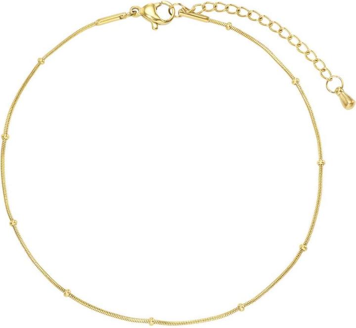 Produktbild Bijouteria Fusskettchen (PVD Beschichtung (goldfarbig), Edelstahl, 27 cm)