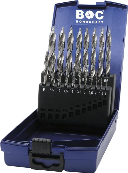 Actual product image Bohrcraft KG10 TURBO STEP HSS-G DIN 338 TURBO STEP P+ / 19 pcs. (1.0-10 mm)