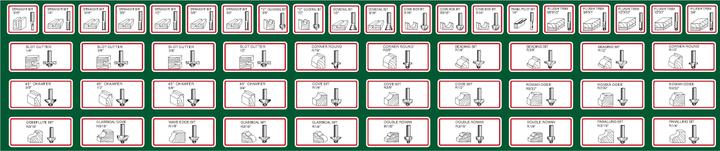 Productafbeelding Holzmann 50st. frezenset in aluminium