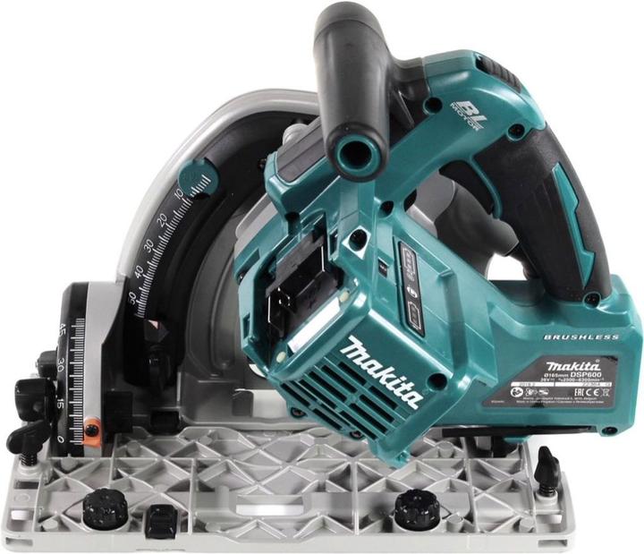 Actual product image Makita DSP 600 ZJ cordless plunge-cut saw 36 V (2x 18 V) brushless + EFFICUT circular saw blade + Makpac -