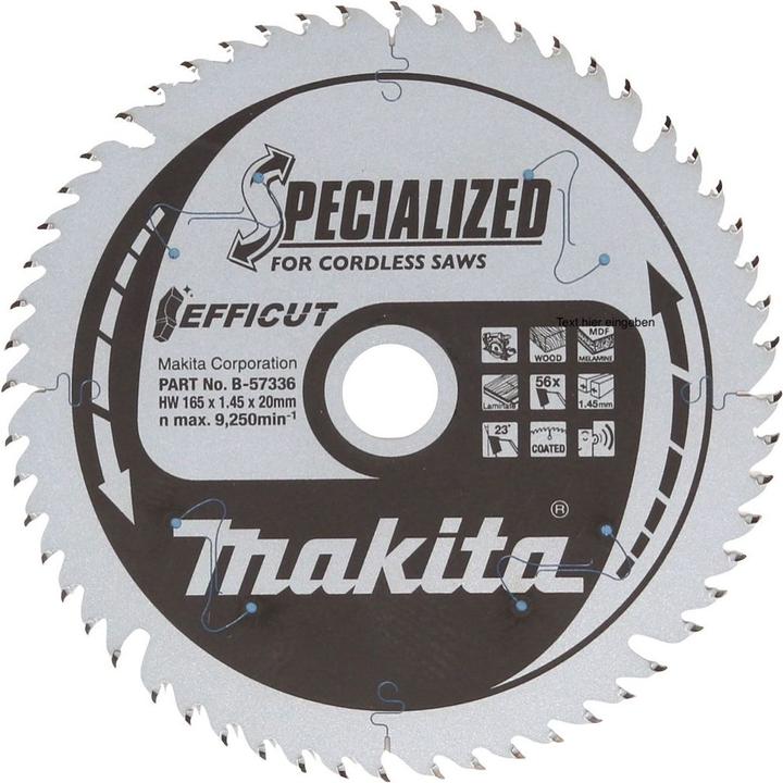 Actual product image Makita DSP 600 ZJ cordless plunge-cut saw 36 V (2x 18 V) brushless + EFFICUT circular saw blade + Makpac -