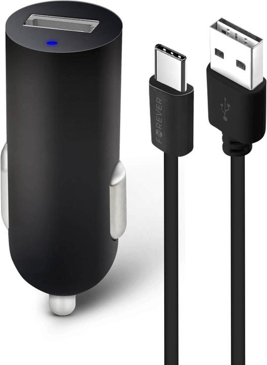 Produktbild Forever Lade-Adapter, Zigaretten-Anzünder mit USB-C Ladekabel