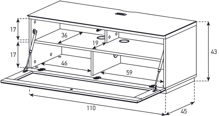 Produktbild Sonorous Sta110i (110 x 45 x 44 cm)