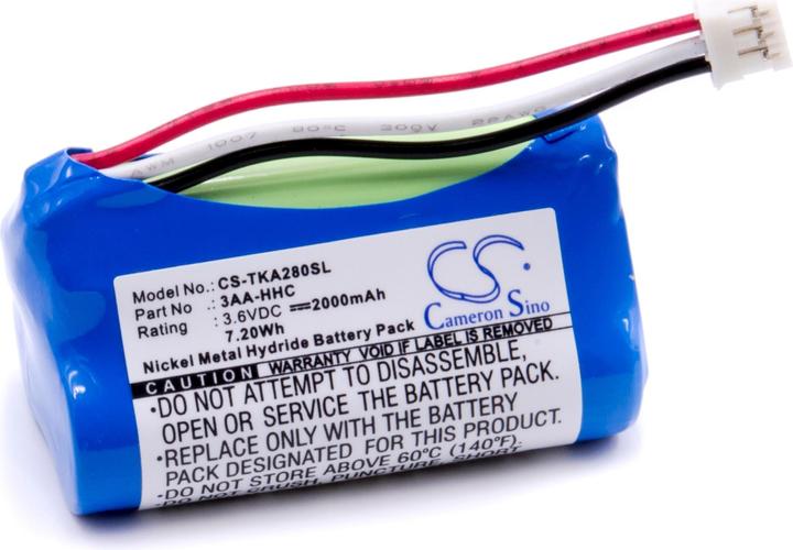 XCell Battery replacement for TDK 3AA-HHC for loudspeakers Speaker (2000mAh, 3.6V, NiMH) (1 pcs., 2000 mAh)