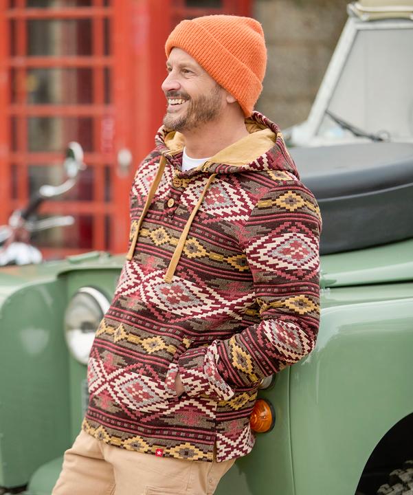 Immagine prodotto Joe Browns Warm Aztec Button Detail Hoodie (XL)