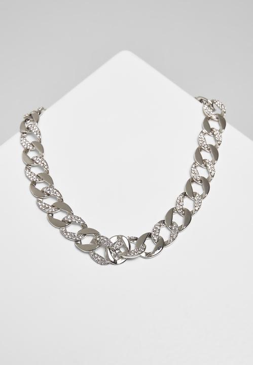 Image du produit Urban Classics Basic Diamond Necklace And Bracelet Set (100% zinc)