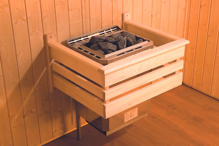 Weka Holzbau Sauna Ofenschutzgitter Weka 60x48 cm aus Holz