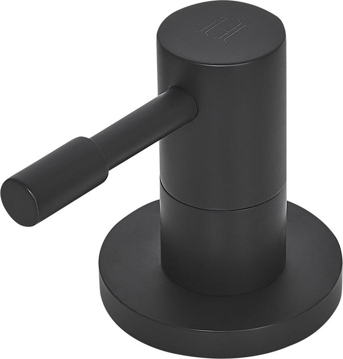 Produktbild Beliani Wasserhahn 3-Loch Waschtischarmatur Messing schwarz SIPI