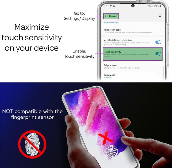 Immagine prodotto Nalia Custodia per cellulare a 360 gradi (Samsung Galaxy S21 FE)