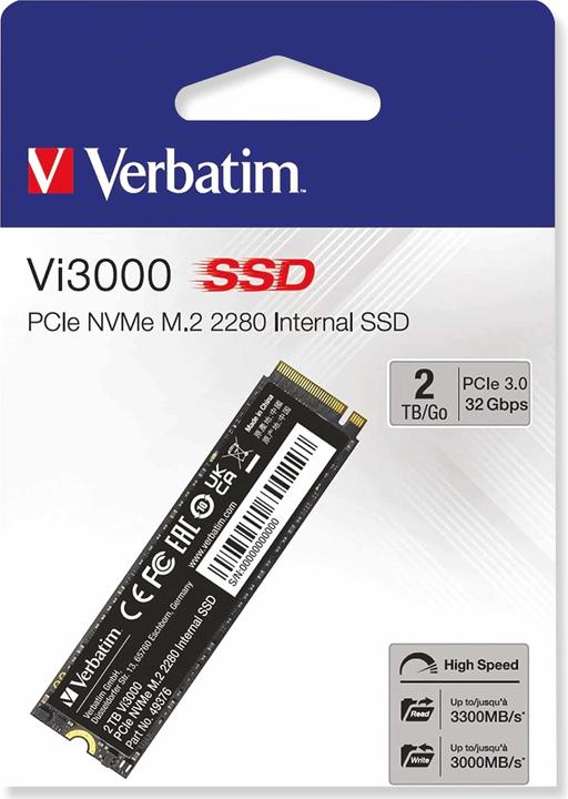 Image du produit Verbatim Vi3000 (2000 Go, M.2 2280)