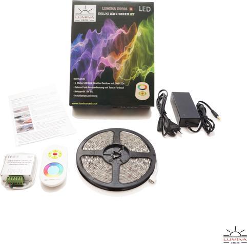 Immagine prodotto Lumina Swiss Set di strisce LED Multicolore 5m Pure Outdoor Deluxe (500 cm, Esterno)