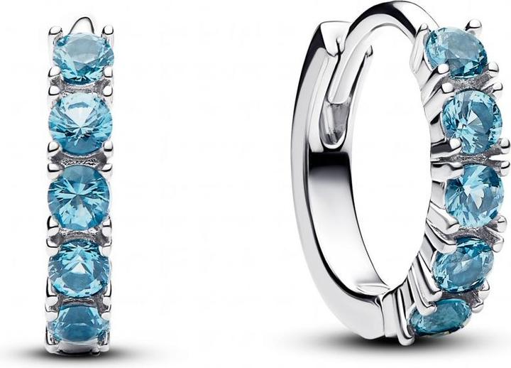 Image du produit Pandora Boucle d'oreille Huggie bleue (Argent 925)